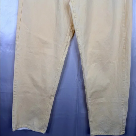 Universal Thread 90s Baggy High Rise Jeans Yellow 16S Short Vintage Fit - Picture 3 of 10